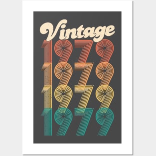 40th Birthday Gift - Vintage 1979 T-Shirt Classic Women Men Posters and Art